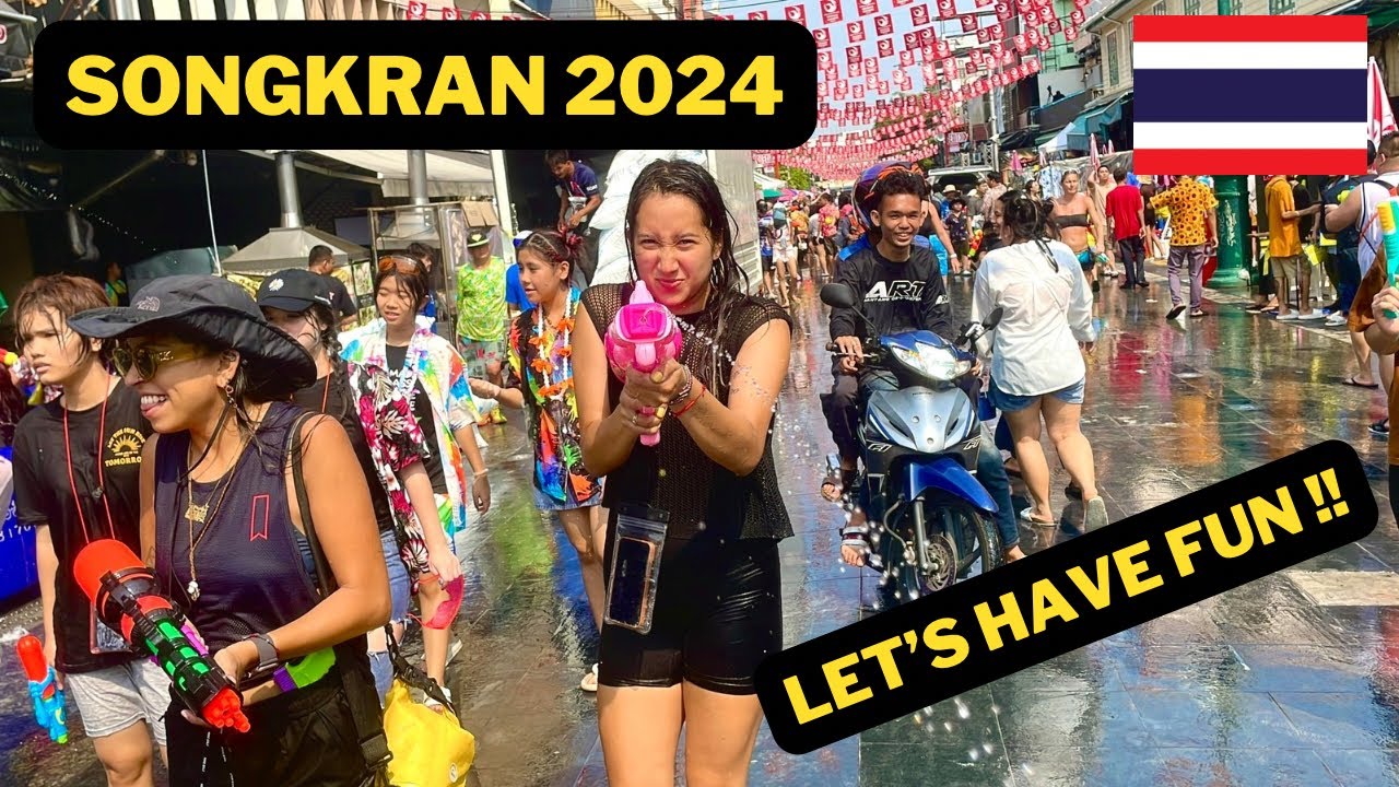 🇹🇭 Songkran 2024 at Khaosan Road Bangkok