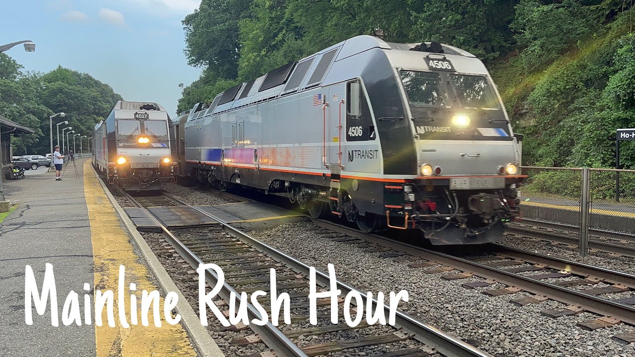 NJT PM Rush At Ho-Ho-Kus Station 8/7/23