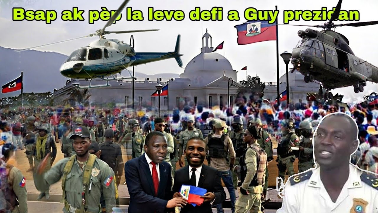 Konfime Guy Philippe pran Palè, Sòlda Ameriken ateri, Bsap enstale Guy jodia senbolikman