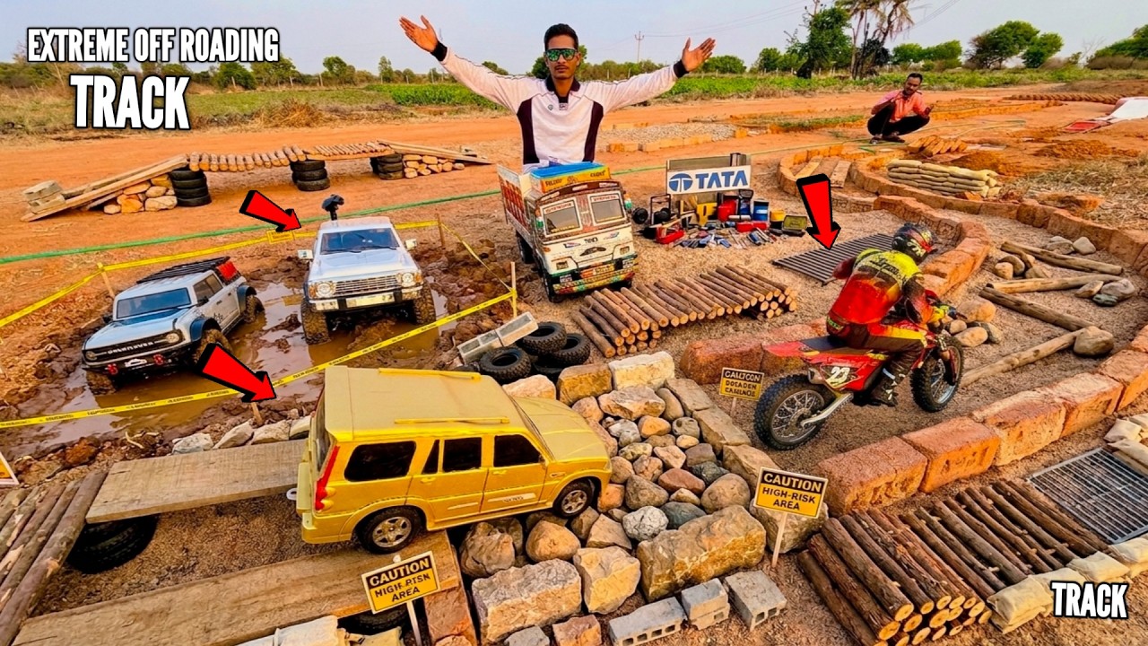 RC Nissan Patrol Unboxing & Deep Sinkhole Track Testing &ndash; Chatpat toy tv