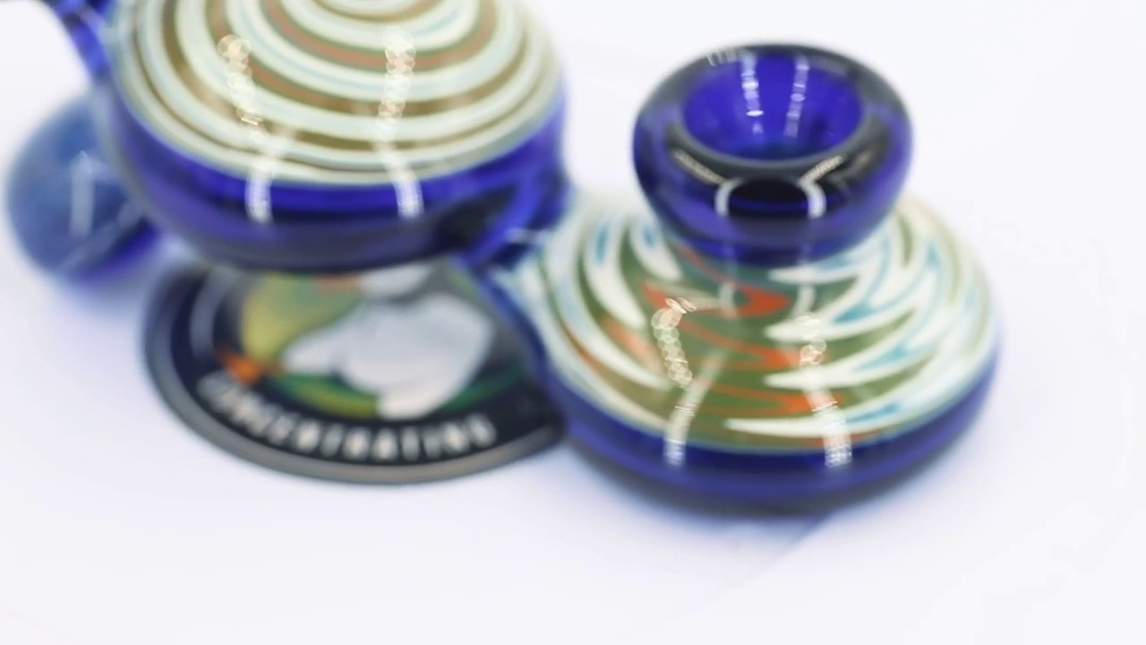 WigWag 3-Section Heady Glass Pipe - Puffing Bird
