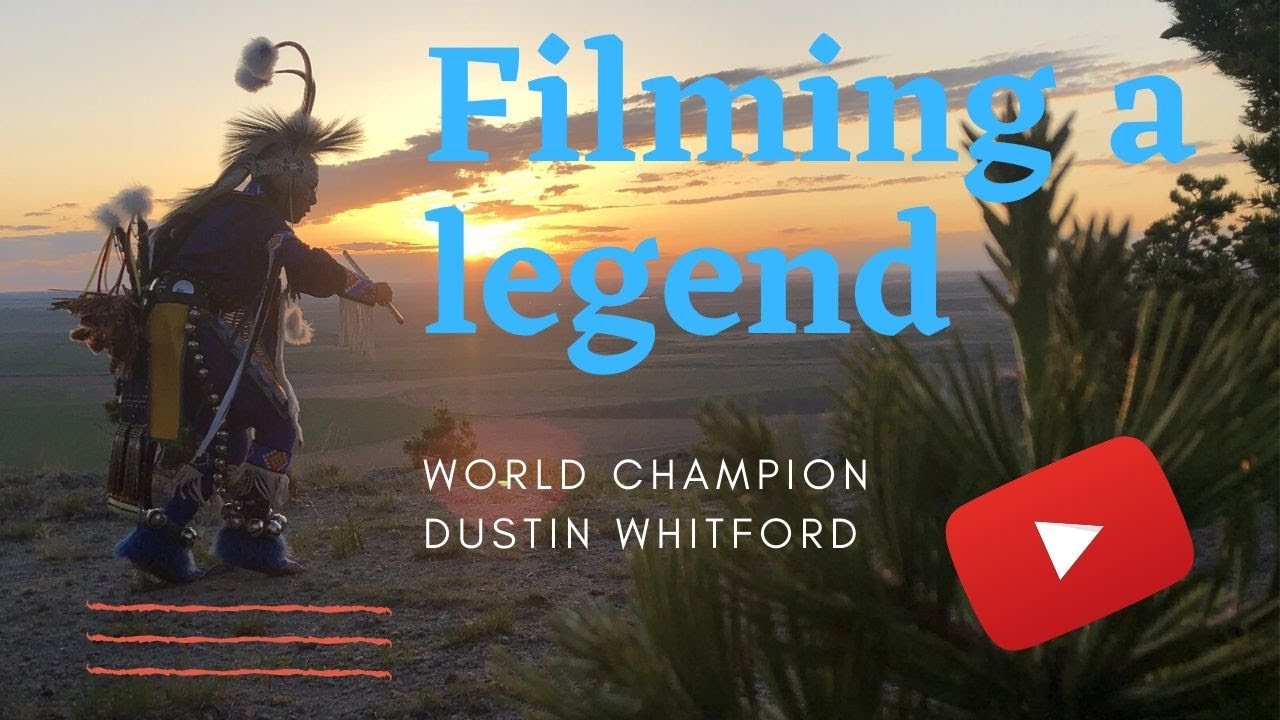 Мой первый танцевальный видеомонтаж с индейского фестиваля паувау: с легендарным Дастином Уитфордом.