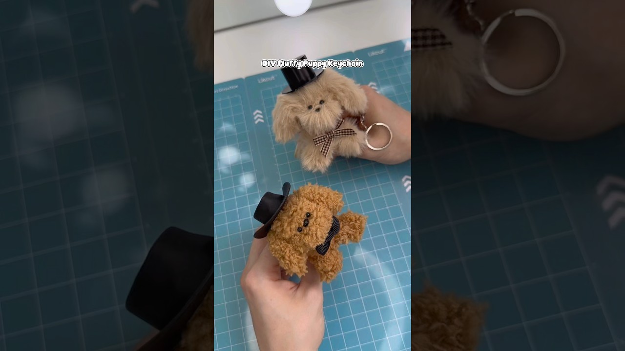 I Made Cute Fluffy Puppy Keychains - DIY