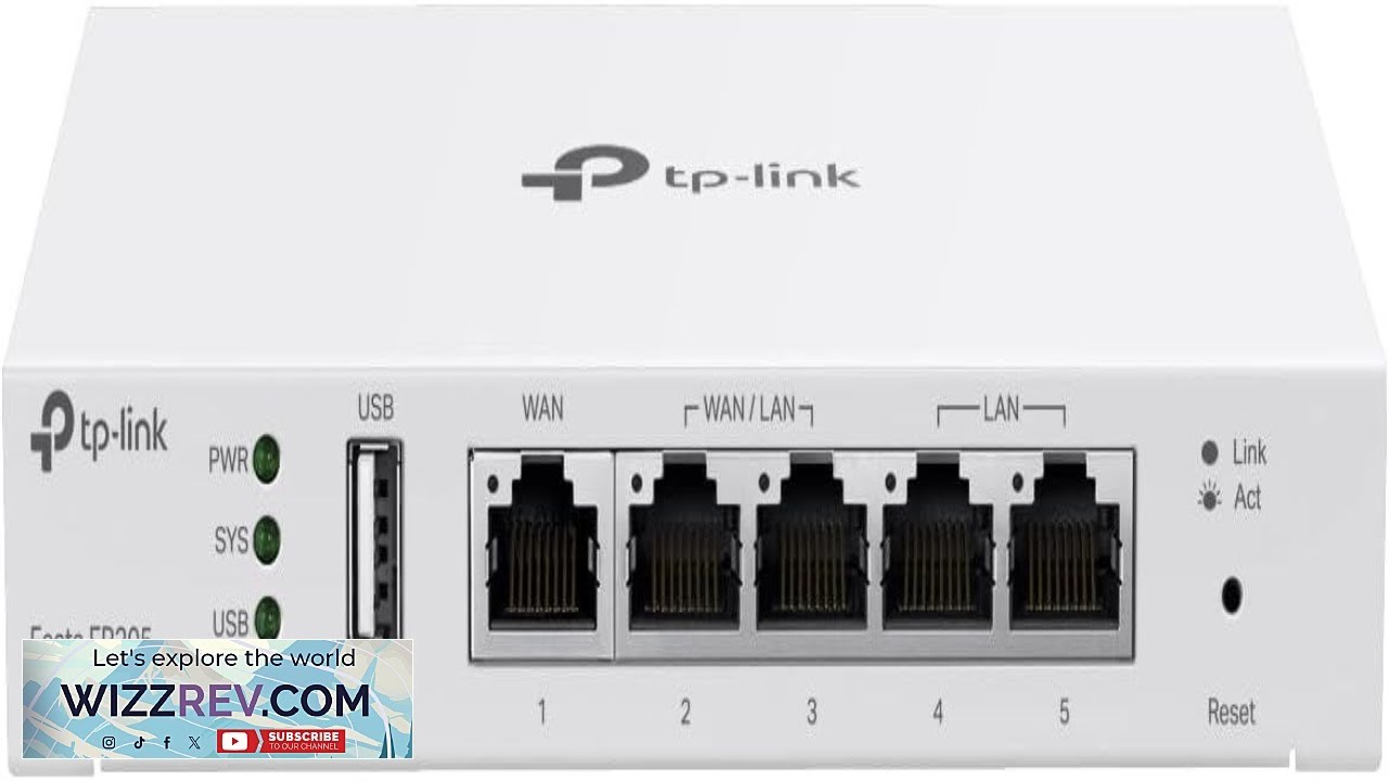 Проводной маршрутизатор TP Link Festa FR205 Multi WAN с 3 гигабитными портами WAN