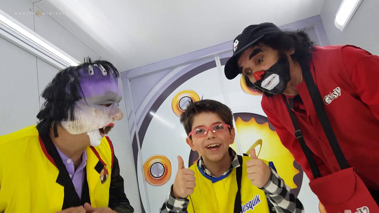 Cepillin, Franky y Aron visitan la gran fabrica de Nestle