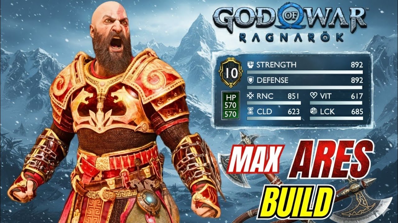 Gna & Berserks DELETED in Seconds | God of War Ragnarök Max Ares Build