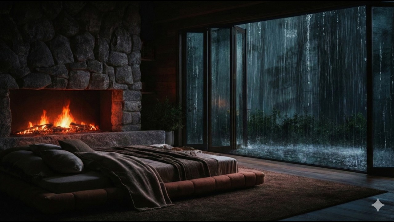 🌧️A Warm Rainy Night for Restful Sleep #relax