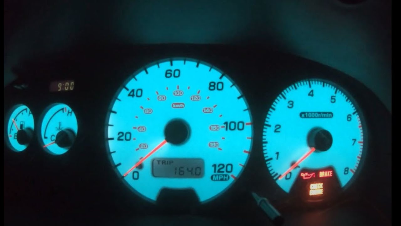 Reverse Glow Gauge Install - Subaru Impreza 2.5RS GC8 Video 27