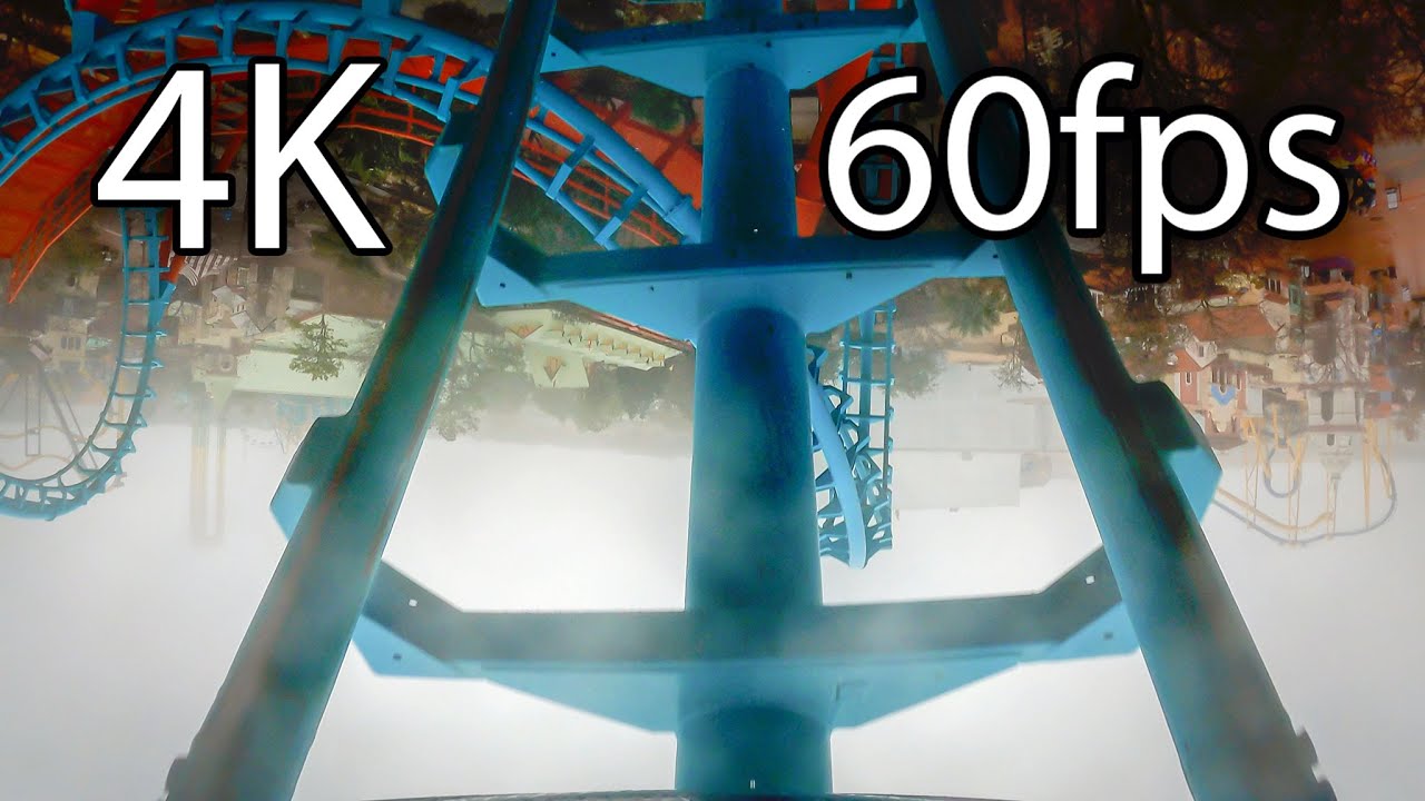 Boomerang front seat on-ride 4K POV @60fps Six Flags Fiesta Texas