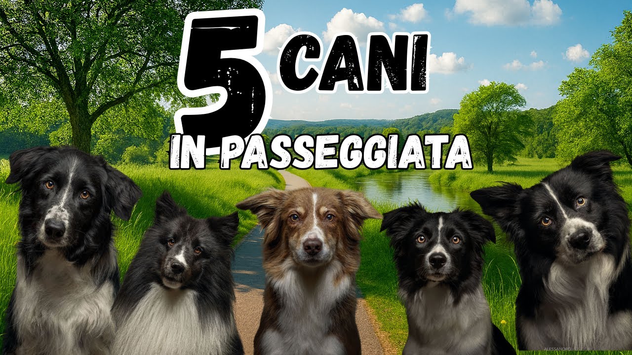 5 CANI IN PASSEGGIATA - Il nostro momento di pace
