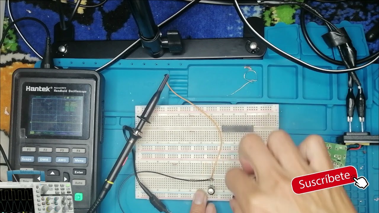 MEDIR CAPACITOR CON OSCILOSCOPIO (EN LA PLACA)
