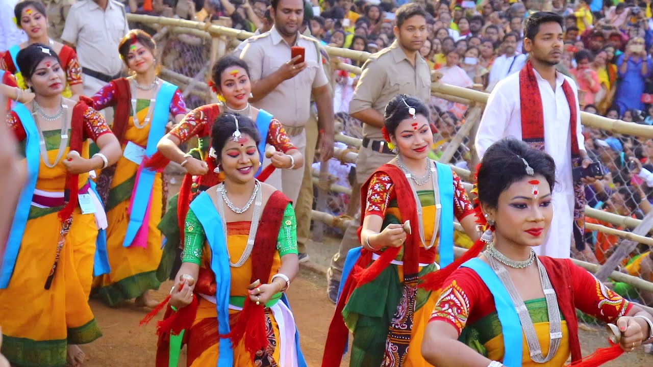 (Full HD )Bolpur Shantiniketan bosonto utsav provatferi