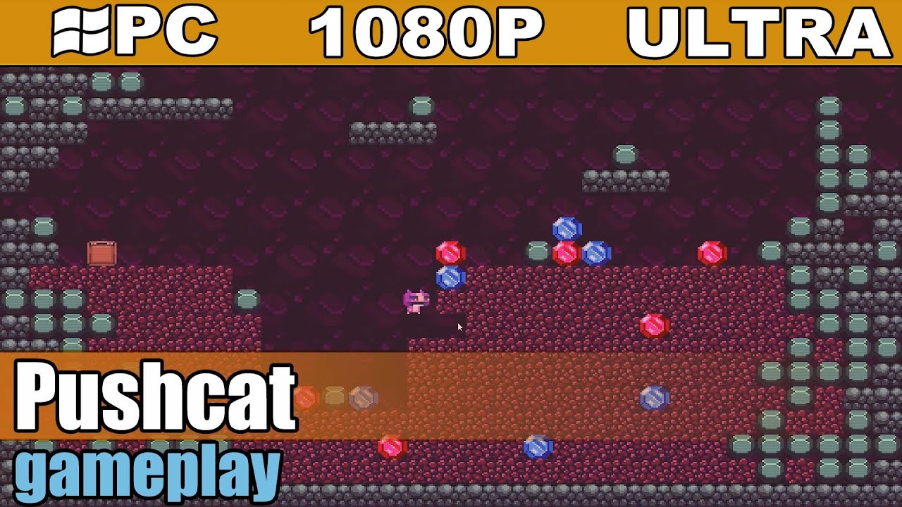 Pushcat gameplay HD [PC - 1080p] -  Puzzle Action