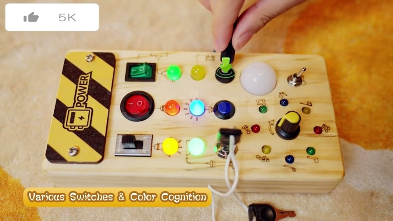 Montessori Wooden Switch Board