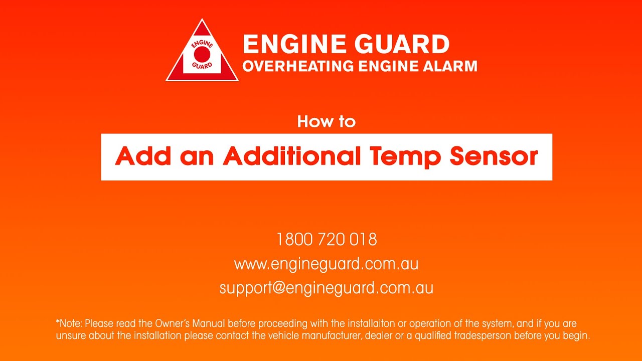 How to Add an Additional Temperature Sensor to ENGINE GUARD