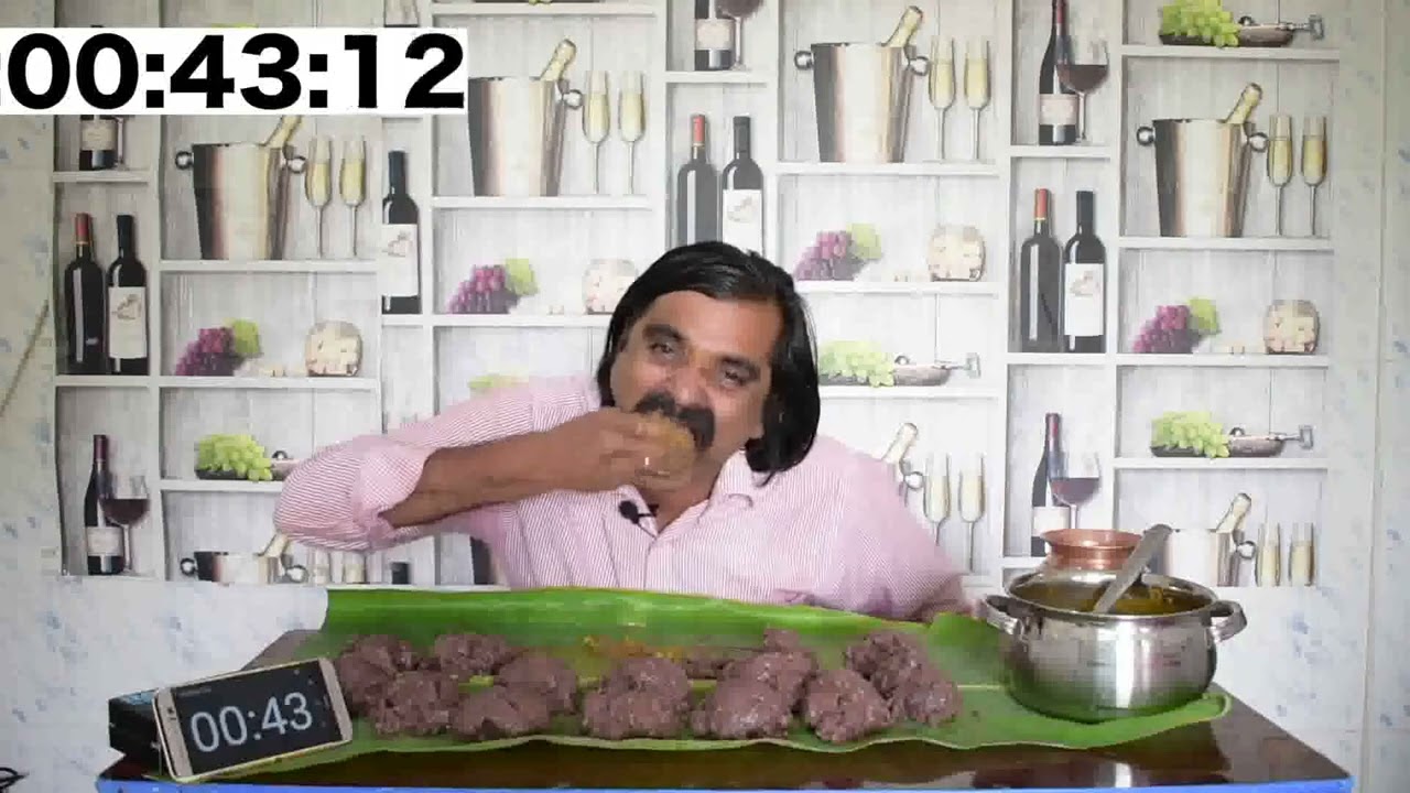 16 RAAGI BALLS  TURKEY BERRY GRAVY EATING CHALLENGE | Raagi Mudde | Saapattu Raman Hindi | #hindi