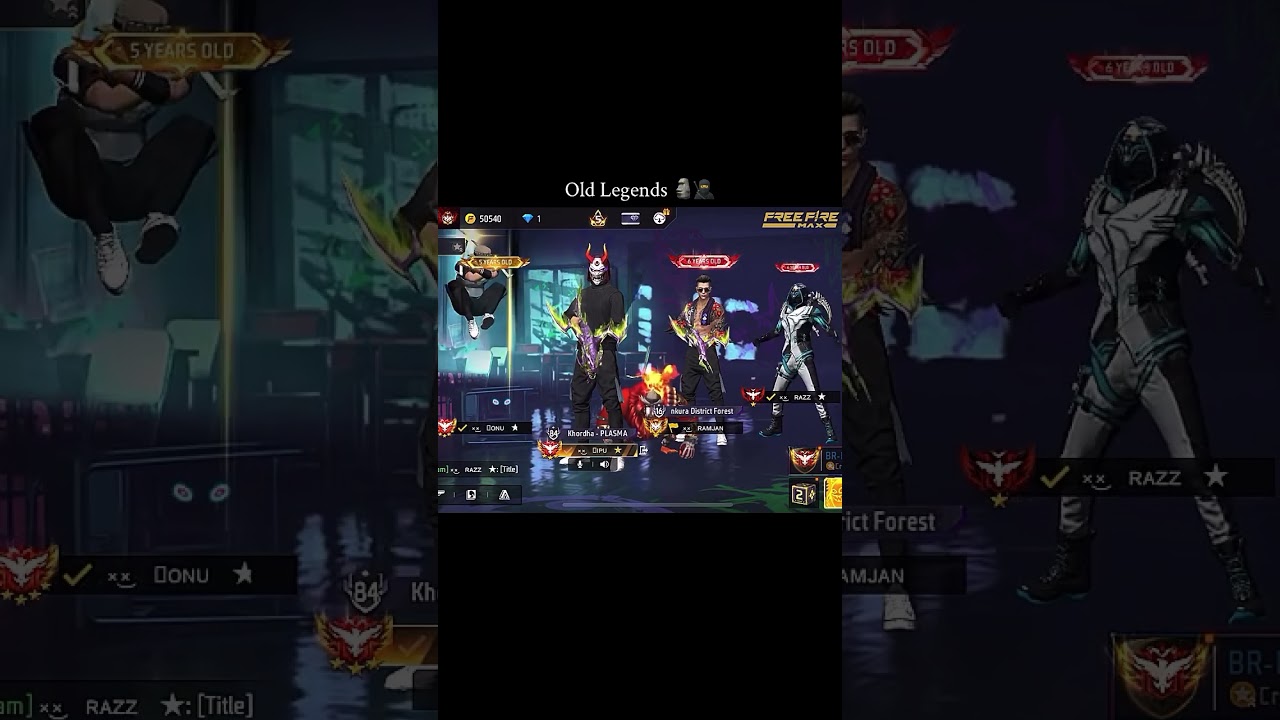 Free Fire Max Old Legends Comeback 💀🗿 | Epic Viral Shorts 🔥#oldlegends#viralvideo#gamingcommunity