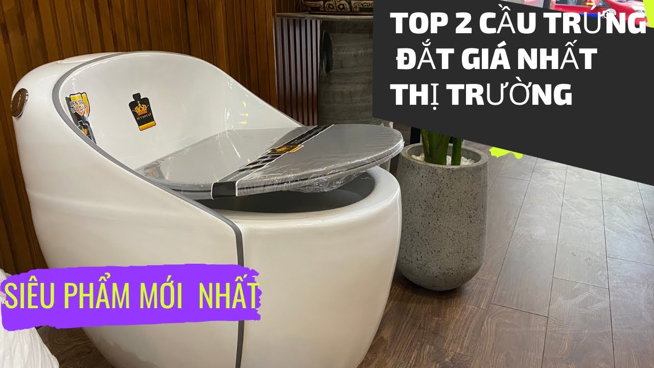 TOP 2 Bồn Cầu Trứng ĐƯỢC TÌM KIẾM NHIỀU NHẤT 2022 Siêu Phẩm NEW