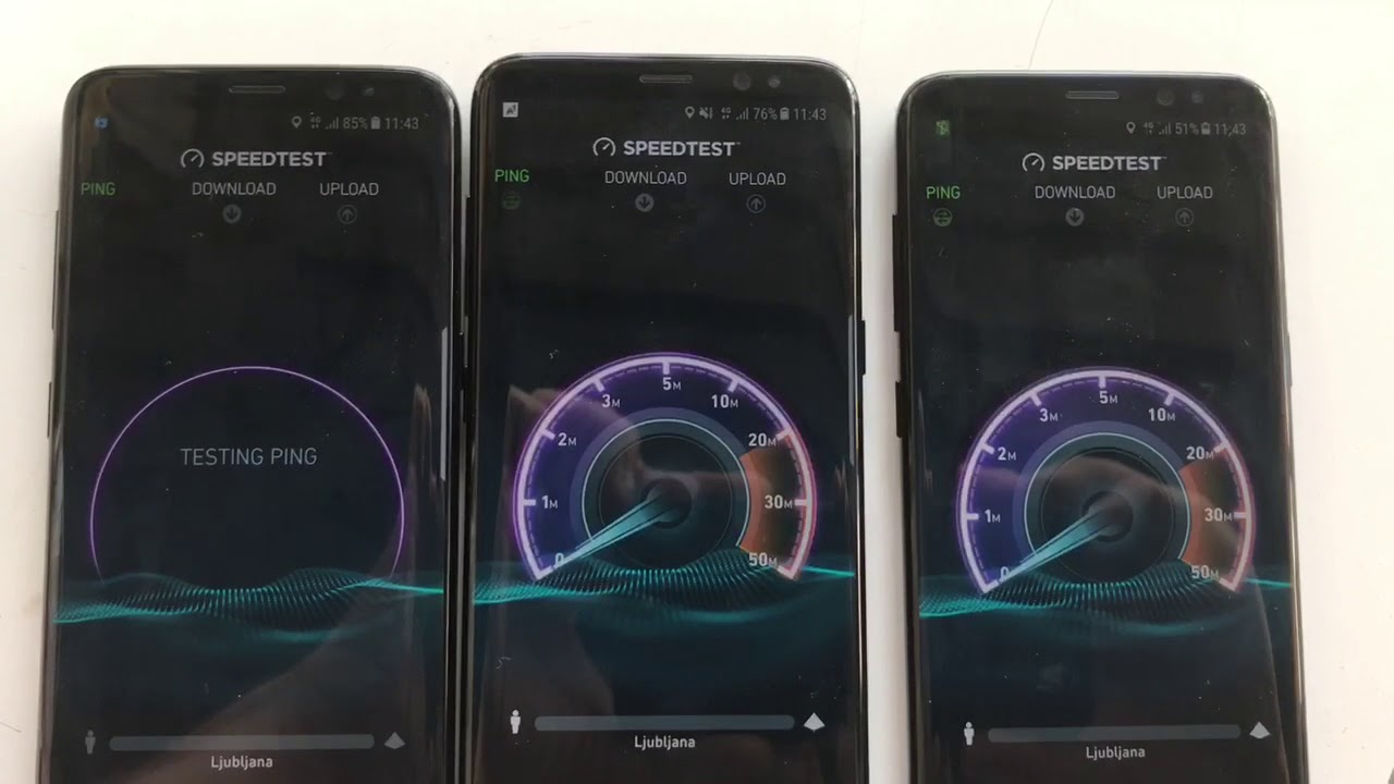 Speedtest: Titov Trg v Kopru. #telekomslovenije, #A1 ali #telemach