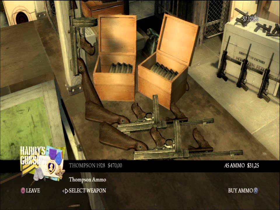 MAFIA 2 gun shop (Like my mom always said, you can never have too much ammo)