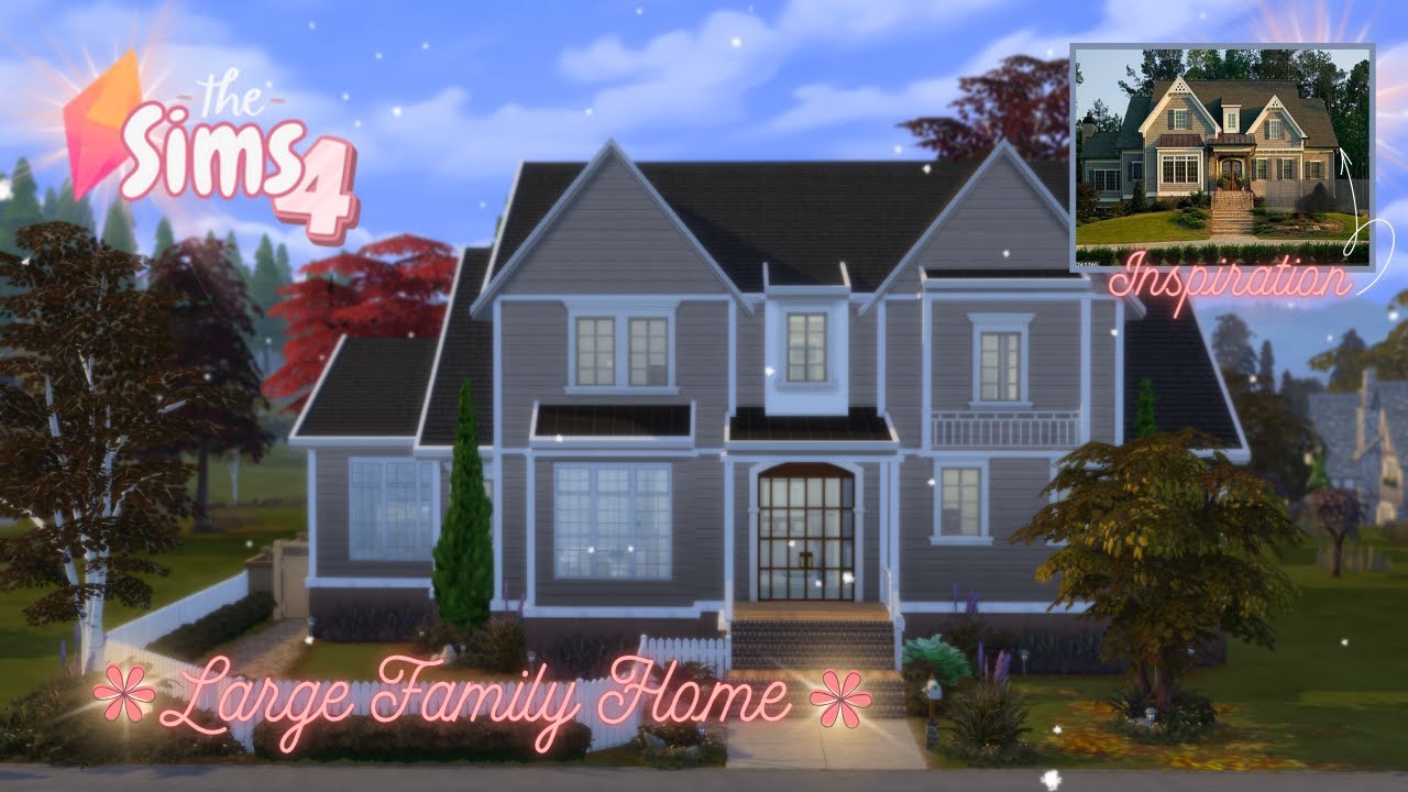 Sims 4 Speed Build | Large Family Home | 3 bed 3 bath | 40x30 Lot | $119,290 | Nocc