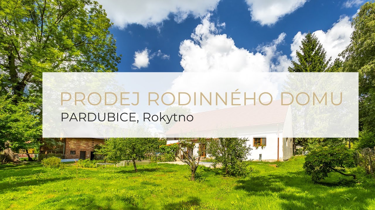 Rodinný dům s duší bývalého mlýna – Rokytno, 4+1, 135 m², pozemek 1 581 m²