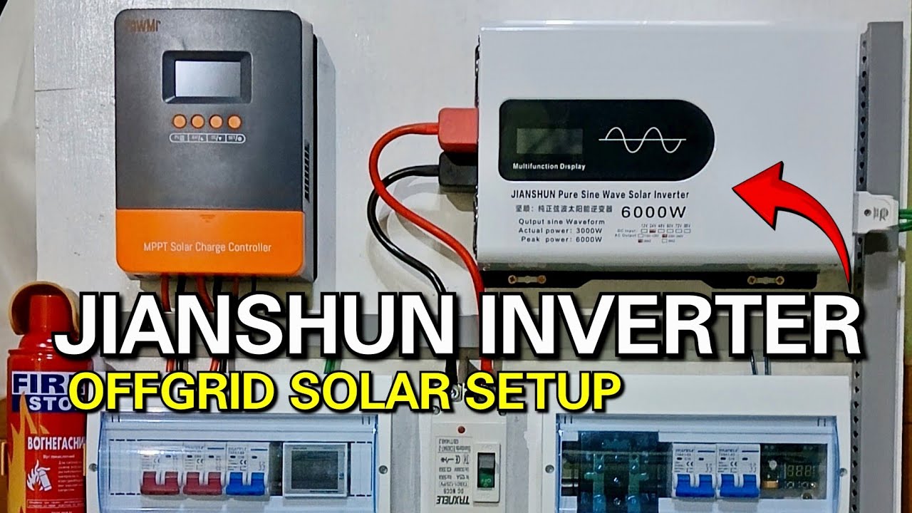 JIANSHUN INVERTER OFFGRID SOLAR SETUP 
