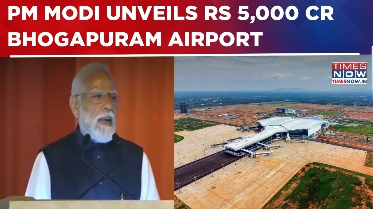 Modi Inaugurates Rs 5,000 Cr Bhogapuram Airport, Calls Andhra Pradesh Growth Engine Of Viksit Bharat