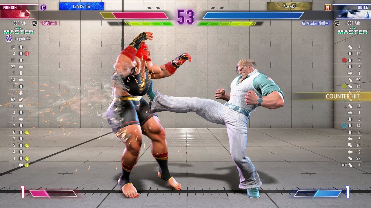 SF6 Modern Guile 1800MR+ replays (結_Vtuber準備中)