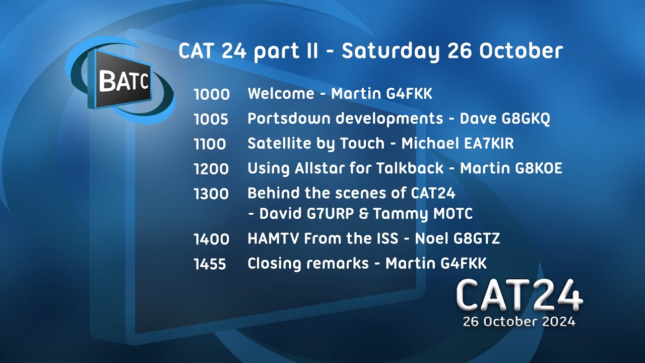 BATC CAT24 Part 2 - 26th October 2024
