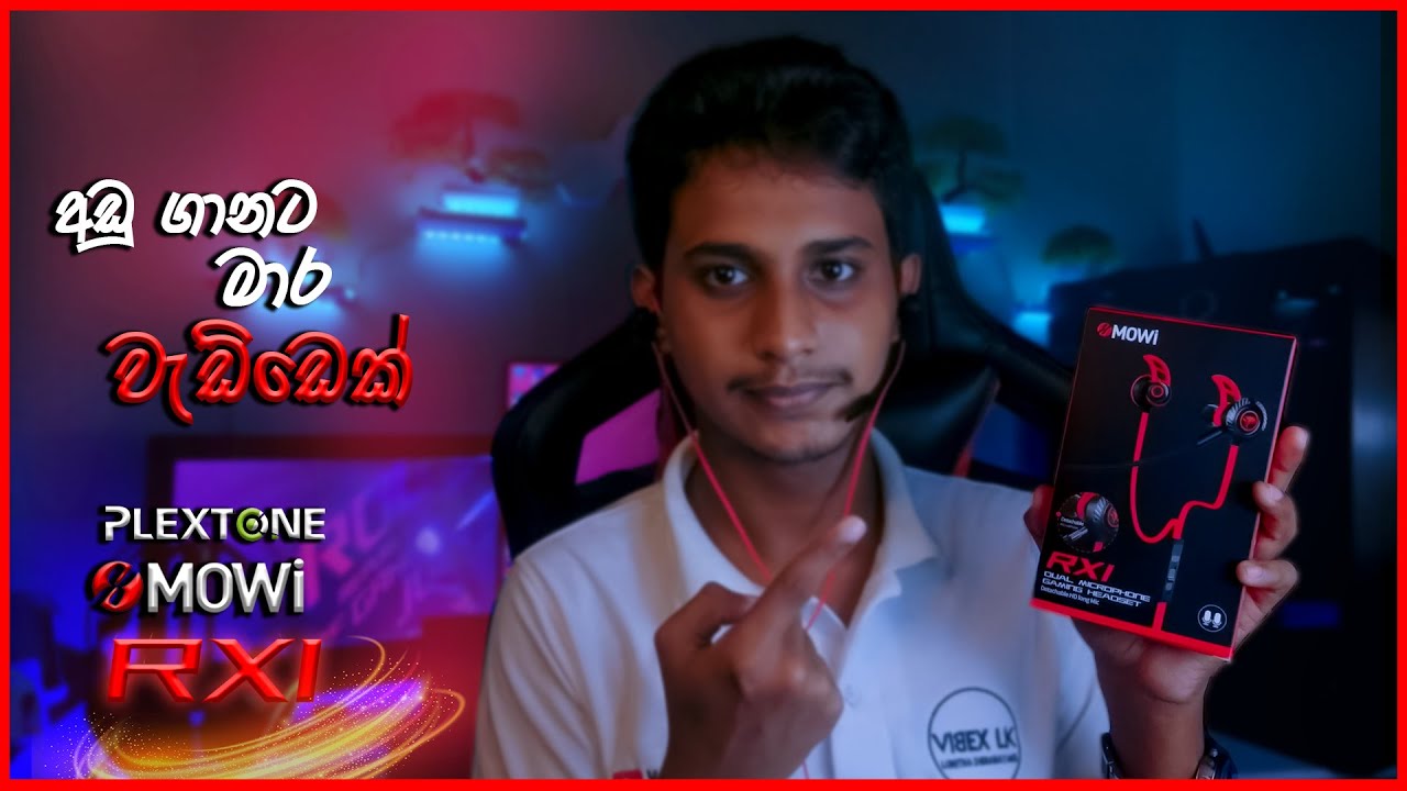 Plextone RX1 Budget Gaming Headphone Unboxing & Review | Vibex LK | Sinhala