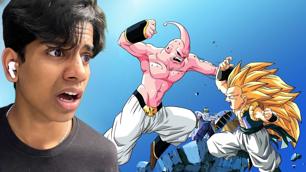 The Gotenks vs majin Buu fight in Dragon Ball Z shows the fused warrior