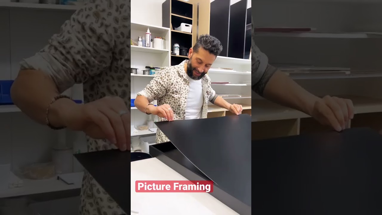 How we picture frame artwork. Behind the scenes in custom framing artwork.
