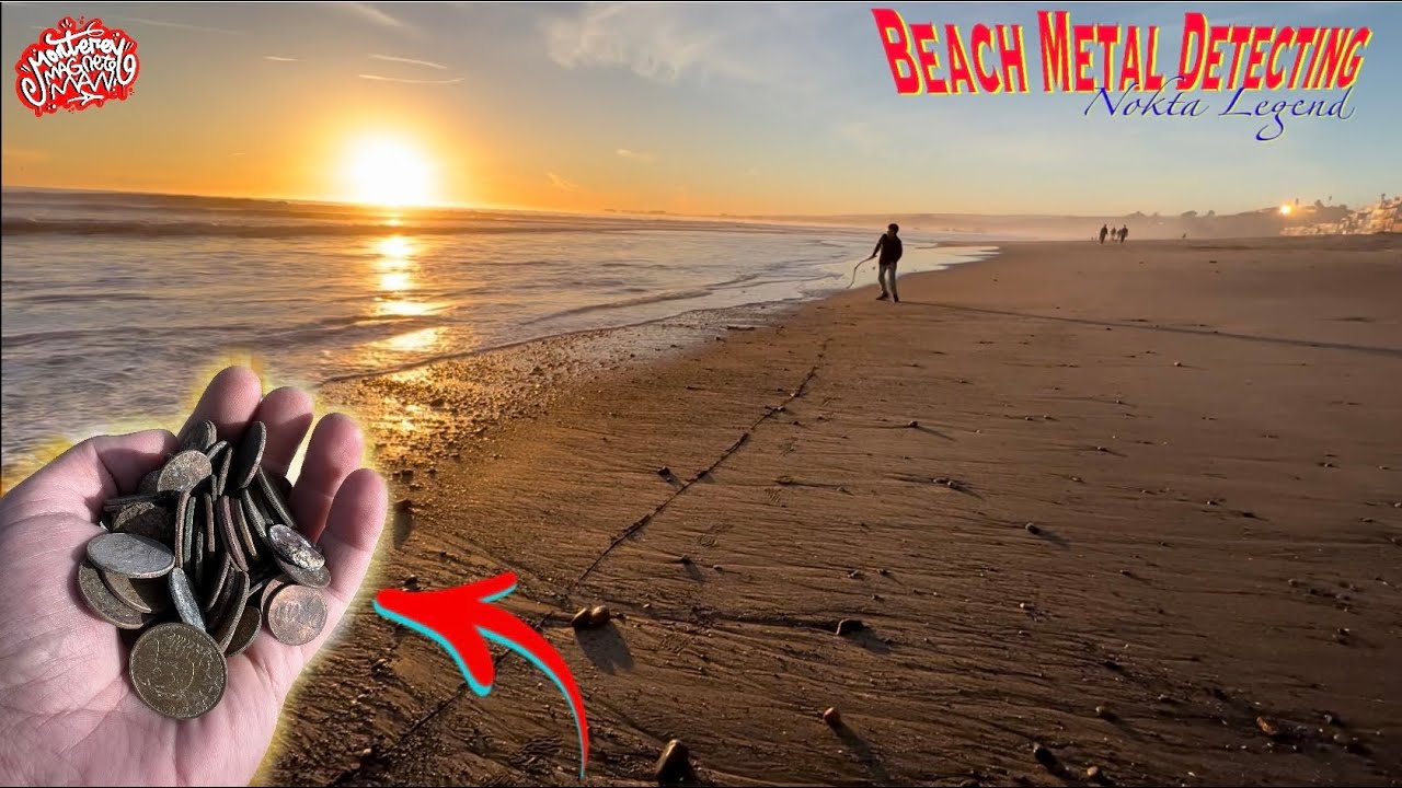 Non-Stop COINS! Metal Detecting a STORM RAVAGED Beach! Aptos, CA!