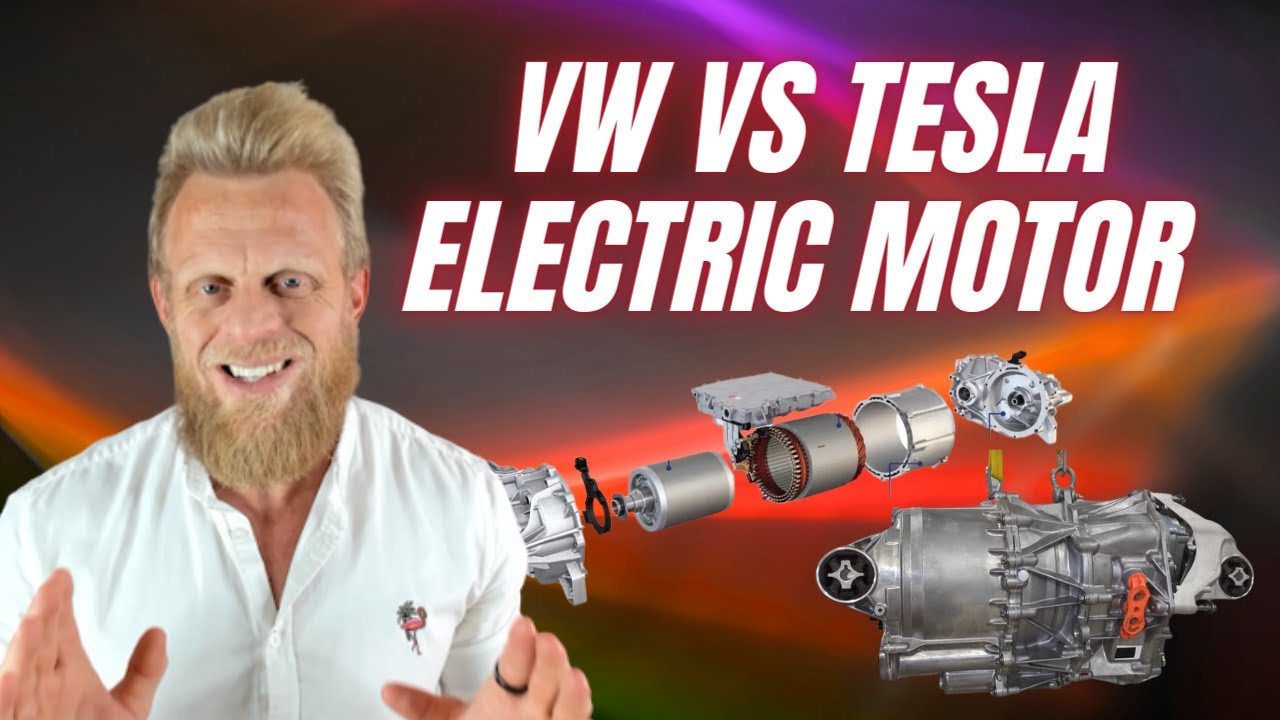 Электродвигатель Tesla Model Y в сравнении с электродвигателем VW ID