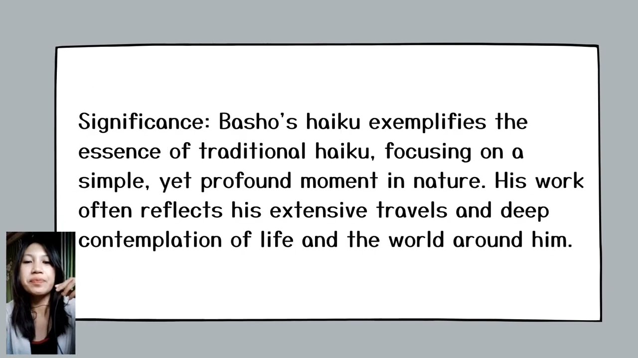 The Haikus by Basho, Hara Sekitei and Matsumo