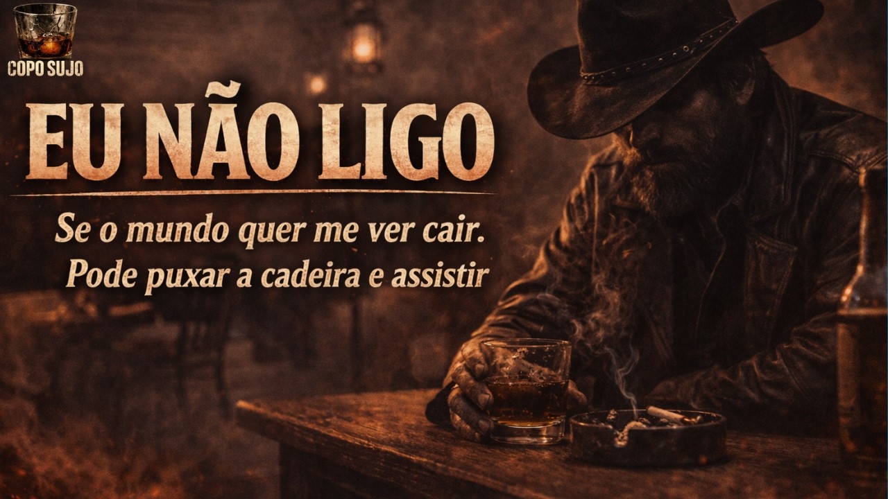 EU NÃO LIGO | Se o mundo quer me ver cair. Pode puxar a cadeira e assistir | Dark Country Br