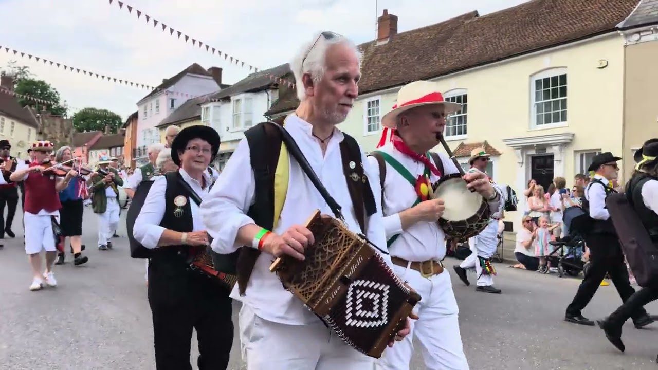 Thaxted Morris Weekend 2025 - Procession to the Main Square