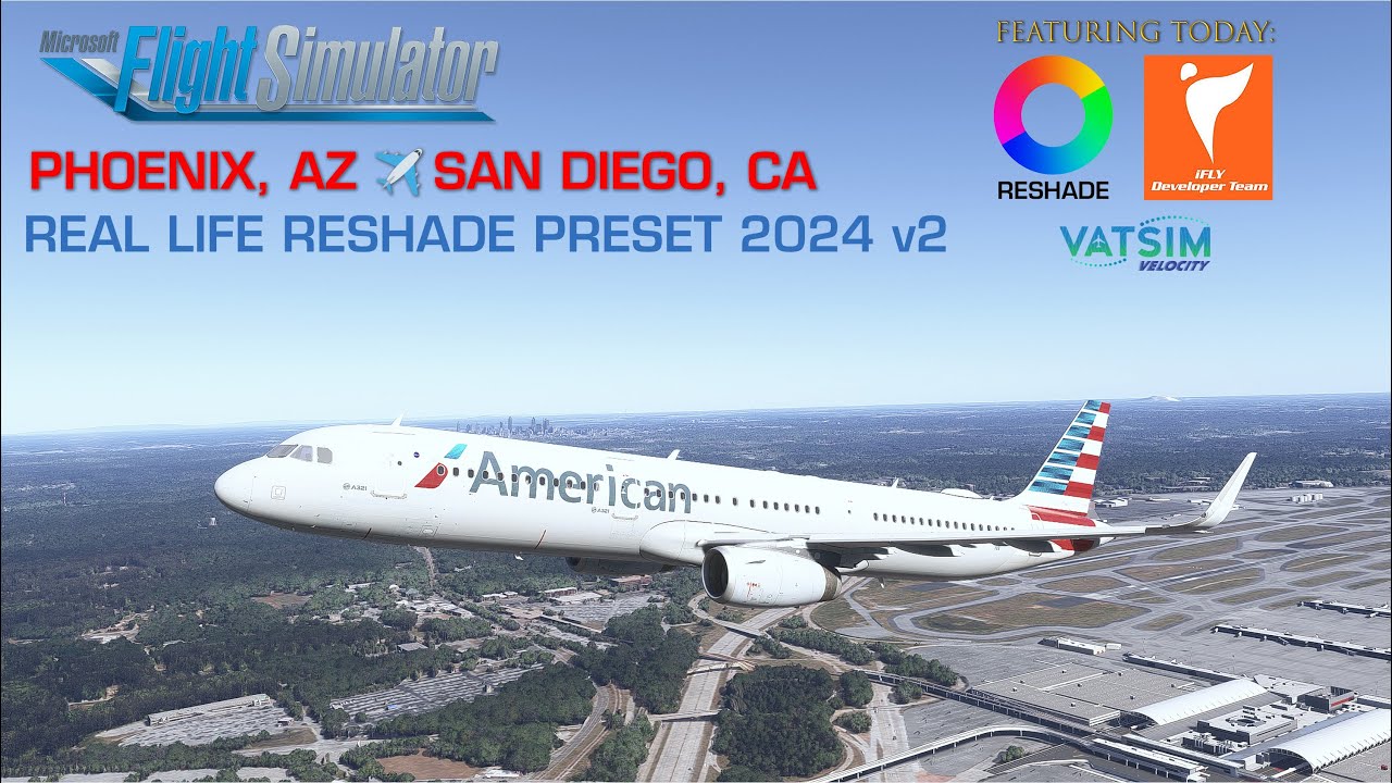 [MSFS2024 LIVE FLIGHT] 👨‍✈️CHARLOTTE ✈ ORLANDO | REAL LIFE FILTER V2 | AAL2953 | FENIX A321 IAE