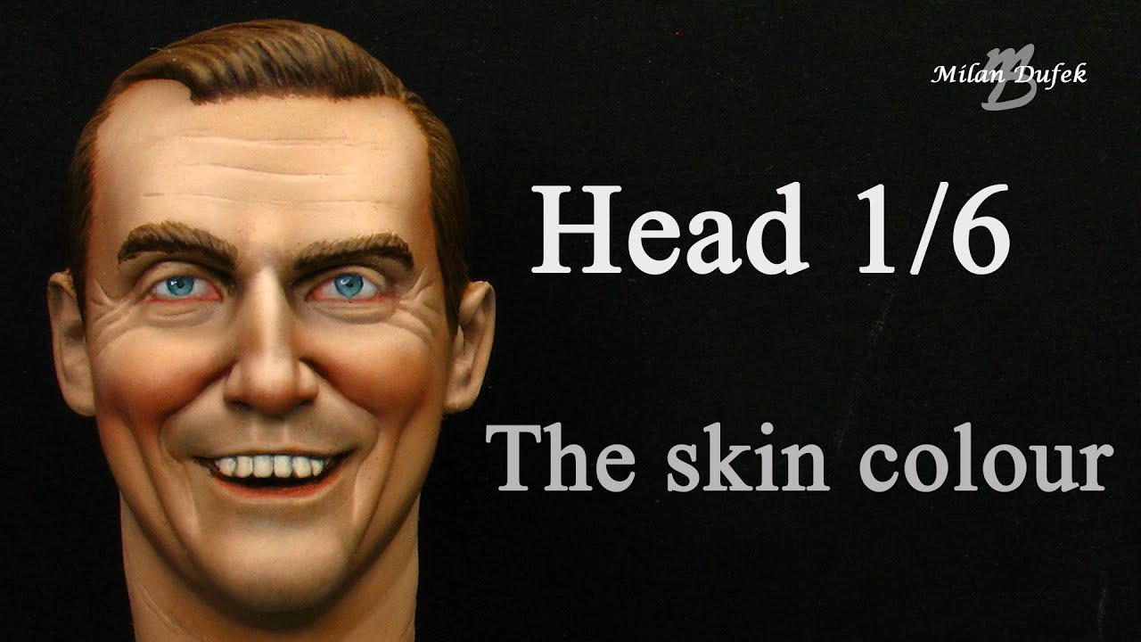 Head - 1/6 - painted bust - oil over acryl