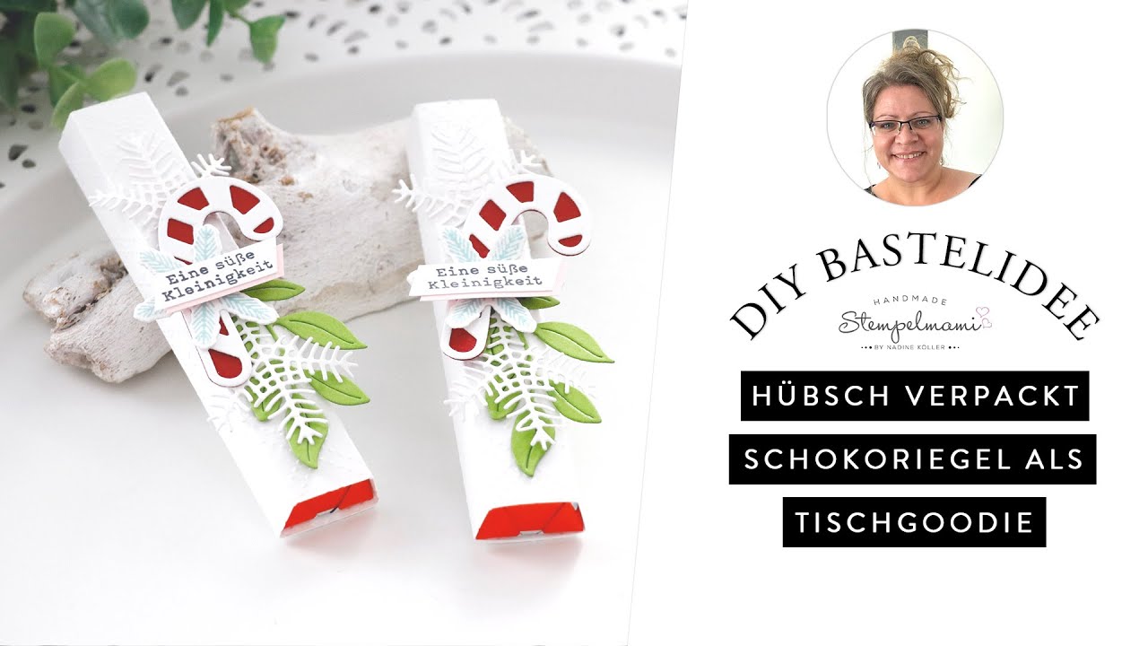 Hübsch verpackter Schokoriegel | Tischgoodie zu Weihnachten | Zauberhafte Tannenzweige | Stampin Up!