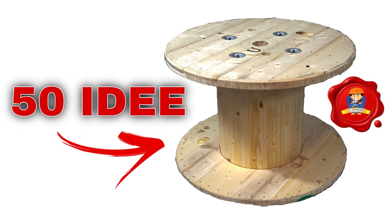 💡 50 FANTASTICHE IDEE Con BOBINE In LEGNO💡