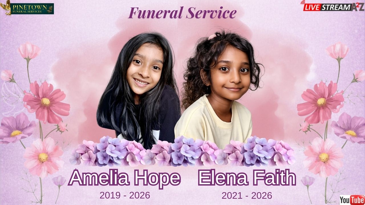 The Funeral Service of Elena Faith & Amelia Hope