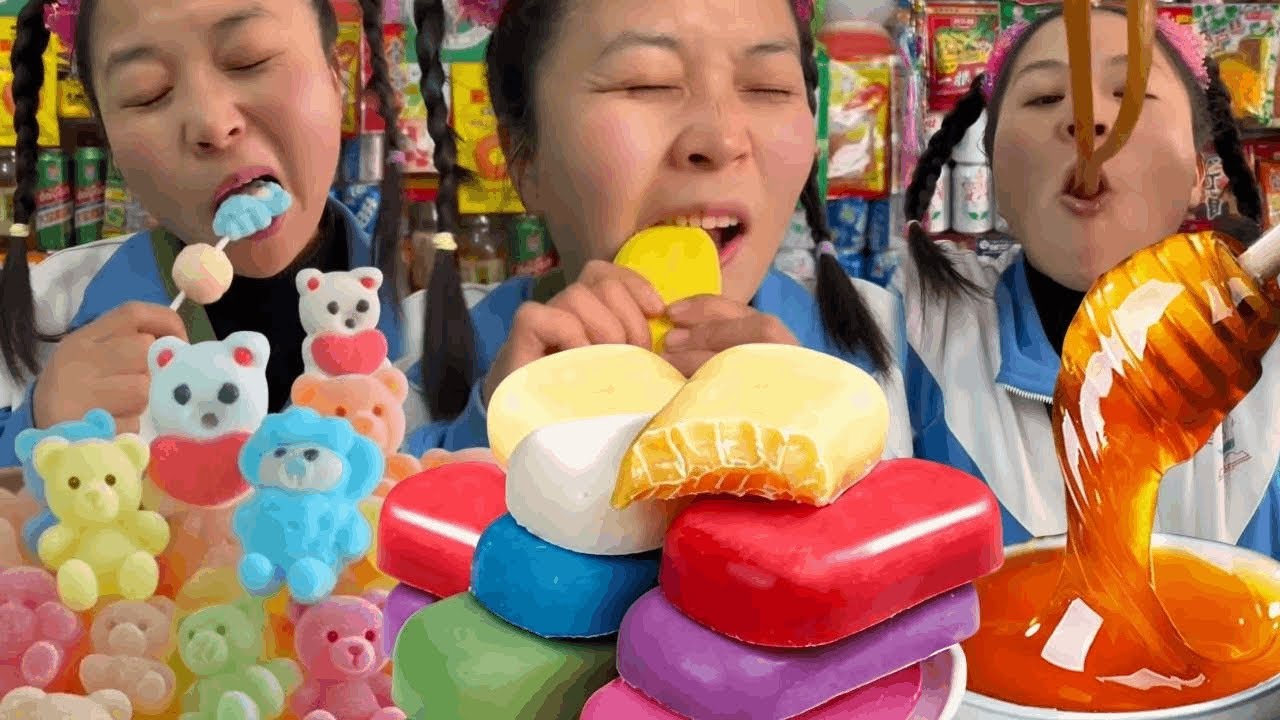 小卖铺大爷睡熟了，这样想吃什么就吃什么的感觉，太爽了！