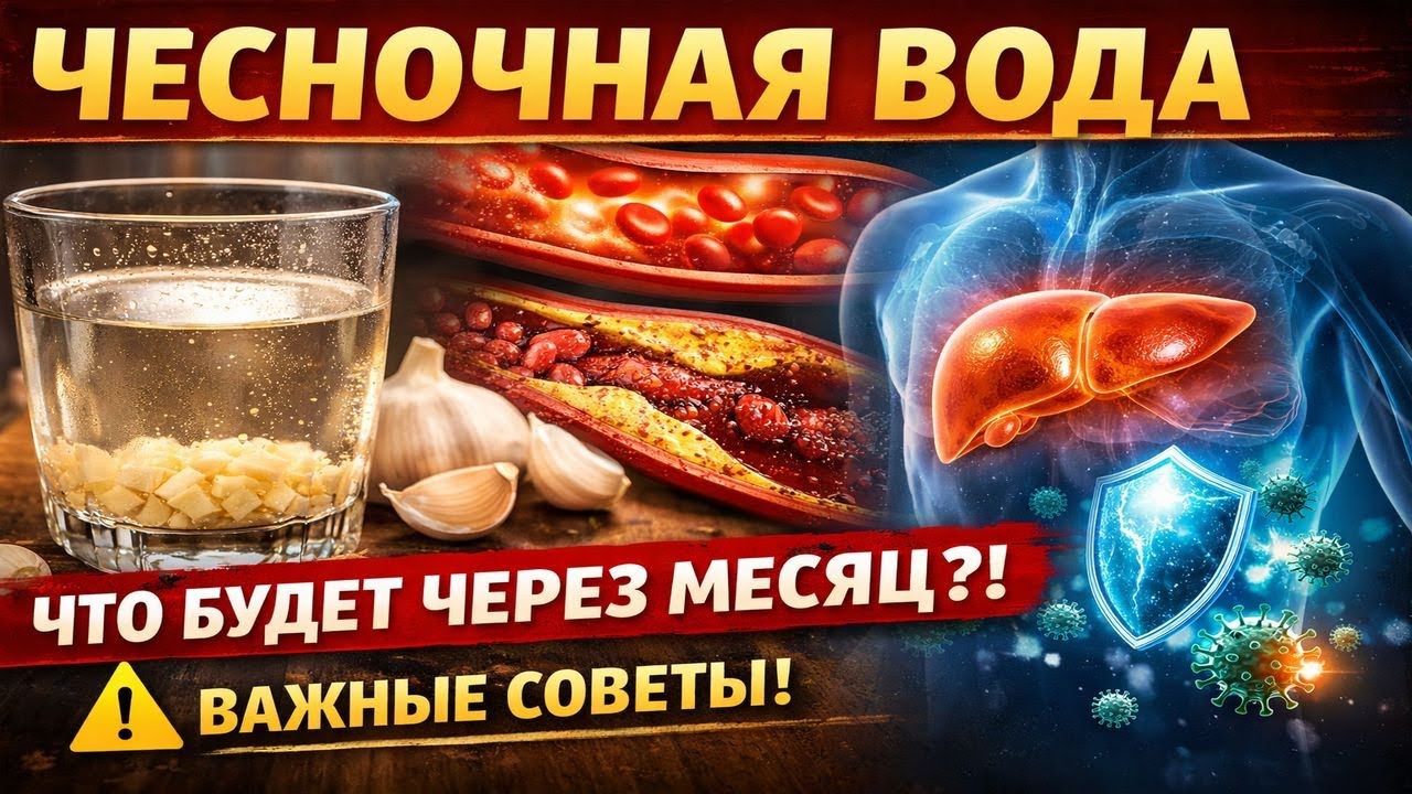 Чесночная вода: что произойдёт с организмом через 30 дней