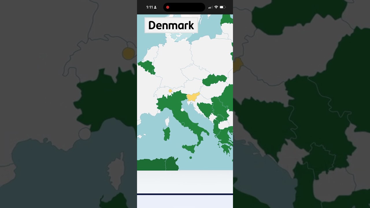 Doing the Europe country quiz