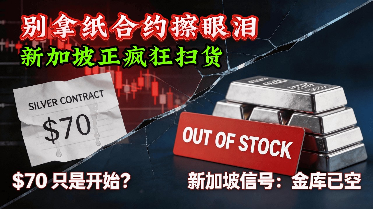 鲍威尔吓跑了谁？白银70美金强平潮来袭，实物溢价揭开：谁在收割你的筹码？#白银 #黄金 #实物白银 #投资理财 #摩根大通 #去杠杆 #金融内幕 #新加坡信号 #贵金属行情 #贵金属