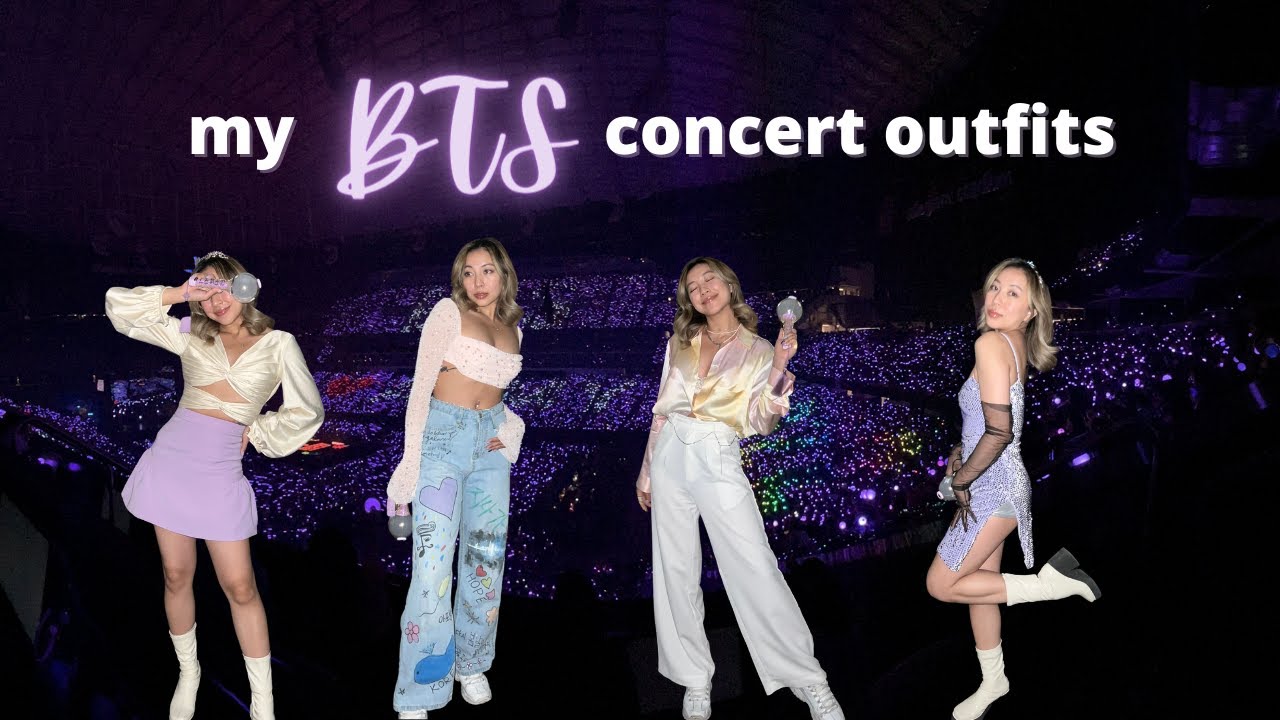 what i wore to the BTS PTD in Las Vegas concerts | BTS concert fits 😜