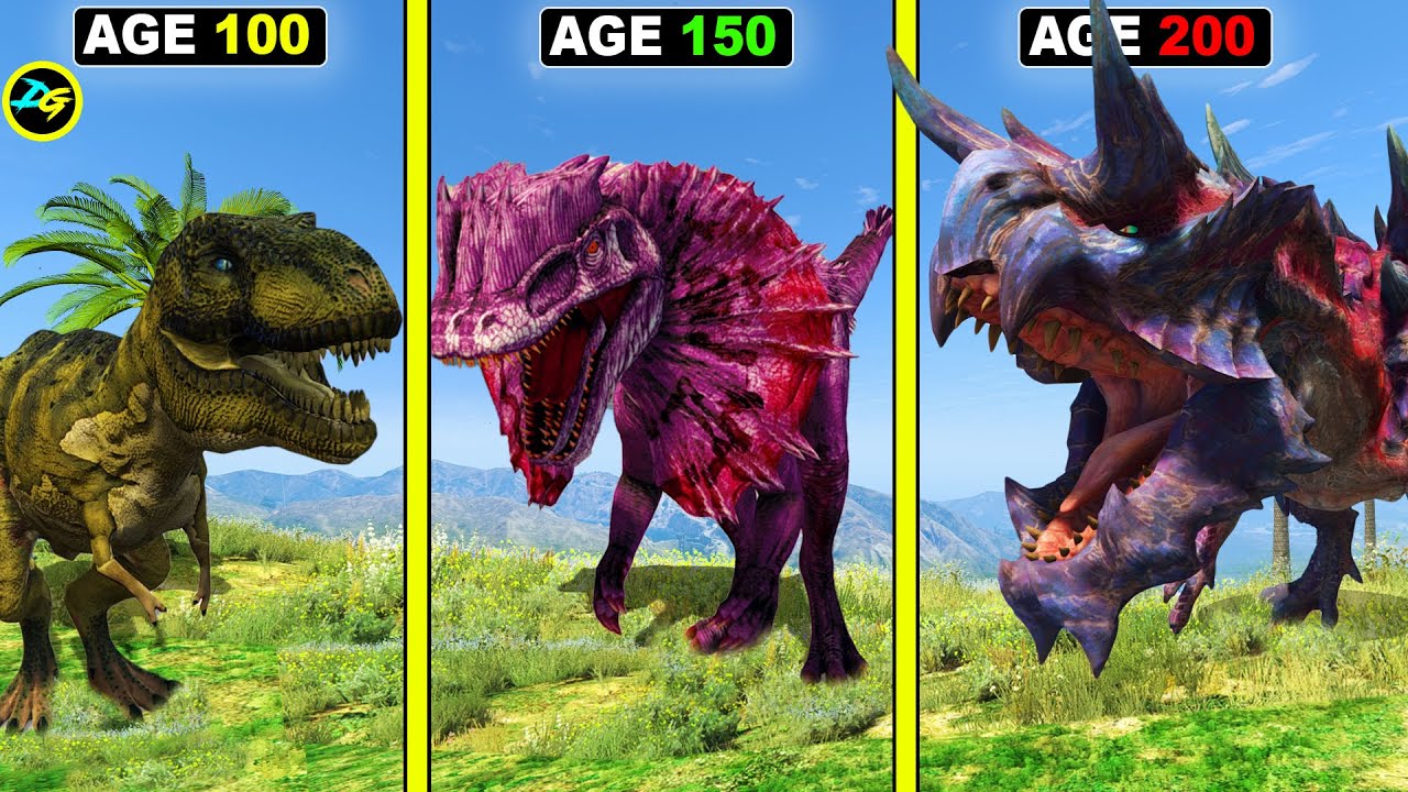 Surviving 200 YEARS As DINOSAUR in GTA 5