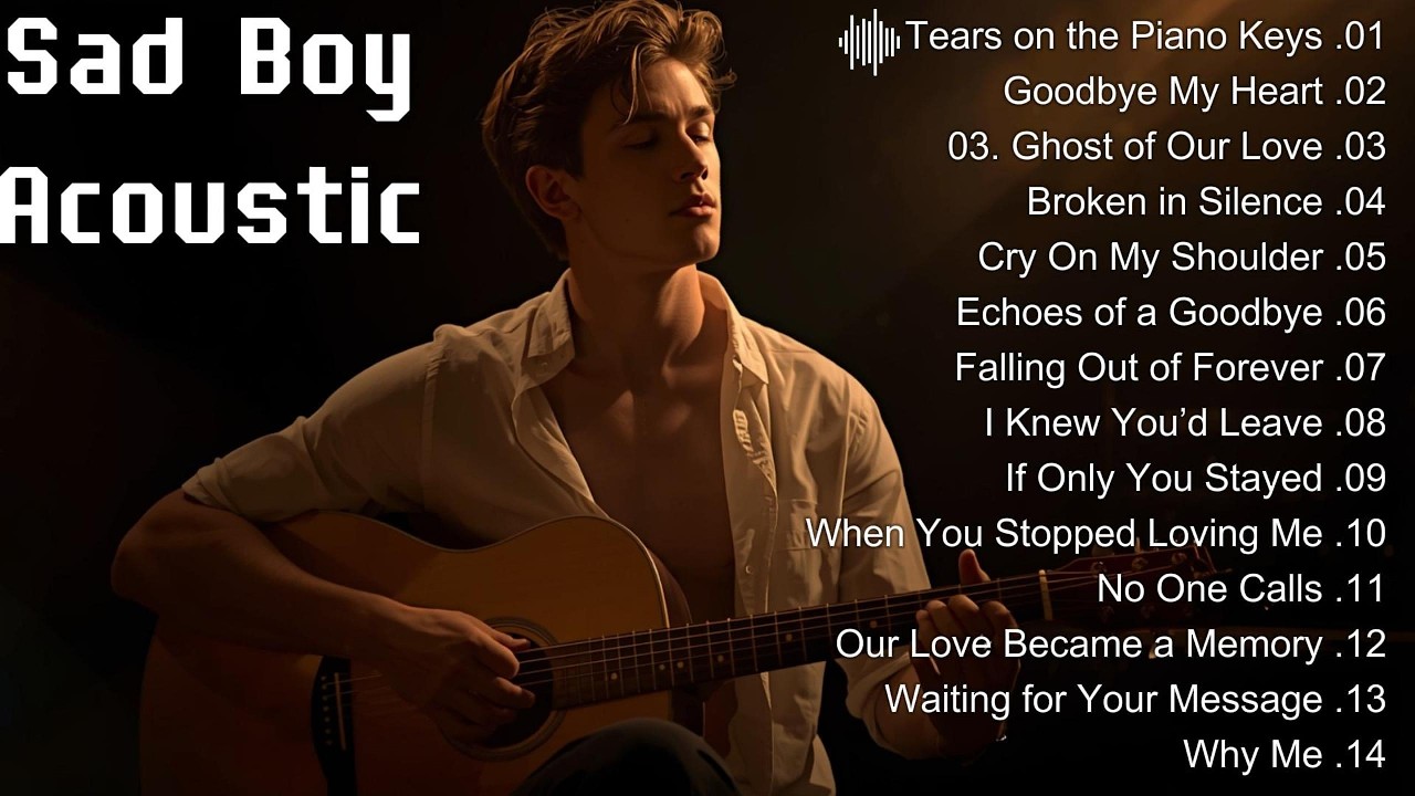 Sad Boy Acoustic Playlist 2026 🖤 Broken Love Song 🖤 Heartbreak Piano & Guitar
